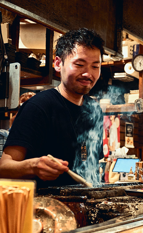 調理中スタッフ